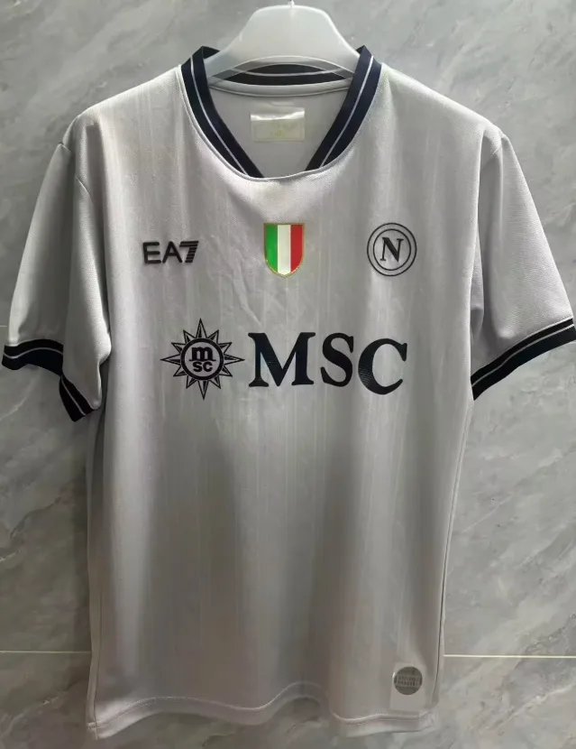 2025/2026 Napoli Goalkeeper grey Soccer Jersey  — main view