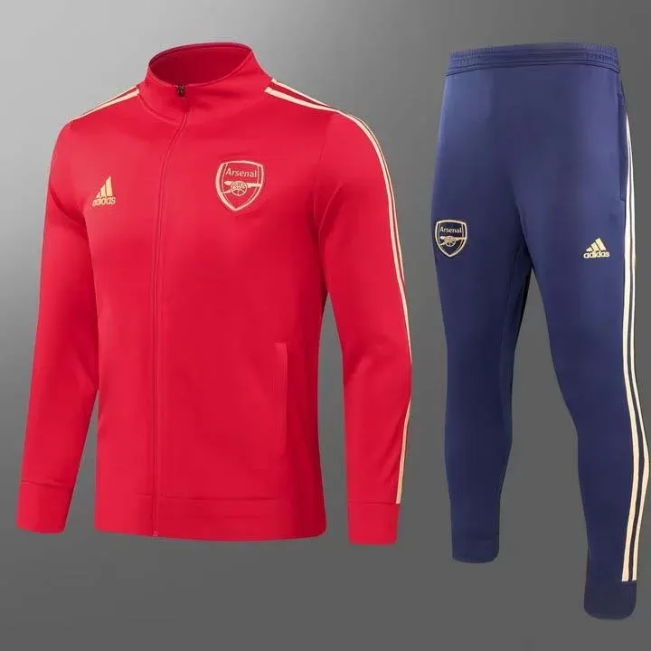 2023/2024 Arsenal Lange Zip Jacke Rot Fußballtrikot AAA fan-gradät Set — main view