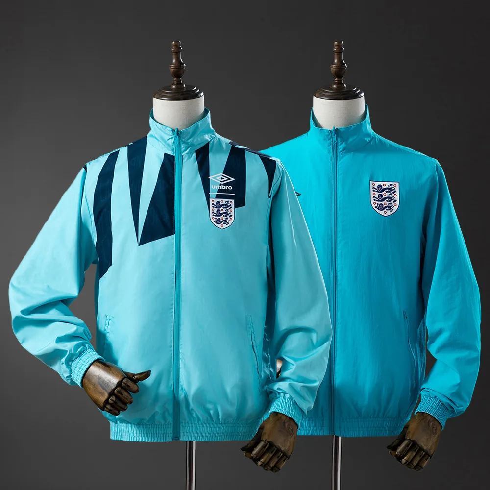 2026 England Reversible Jacket Windbreaker -Light Blue Soccer Jersey  — main view