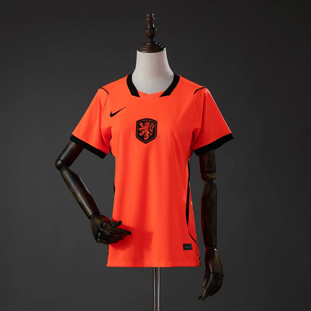 Camisa Feminina Casa Holanda 2026 AAA Grau Fã — main view