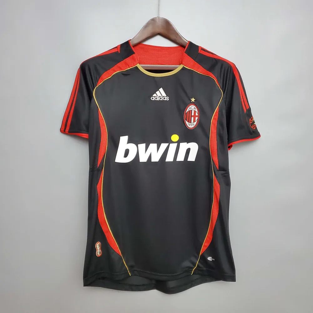 2006/2007 رجعي AC Milan قميص كرة قدم ثالث خارجي جودة تايلاندية — main view