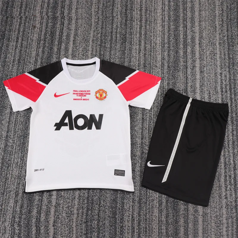 2011/2012 Retro Manchester United Away Football Shirt  Kids Size — main view