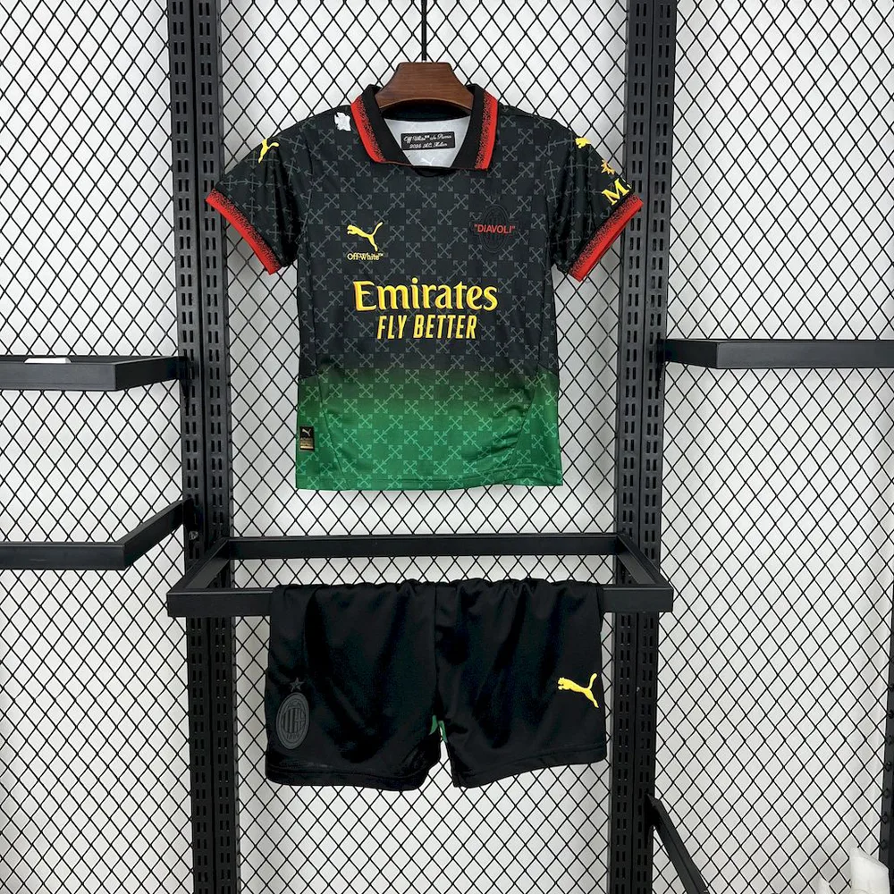 2025/2026 AC Milan Joint Edition 01 Football Shirt  Kids Size — main view