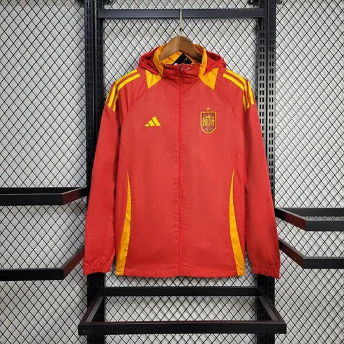 Jaqueta Corta-Vento Espanha Camisa de Futebol 2025/2026 AAA qualidade fã — main view