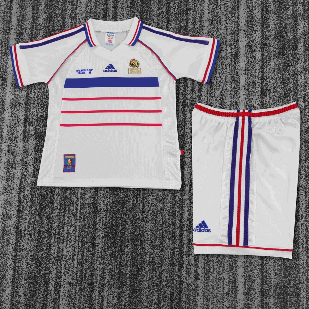 Camiseta de Fútbol Visitante Retro Francia 1998   Talla Infantil — main view