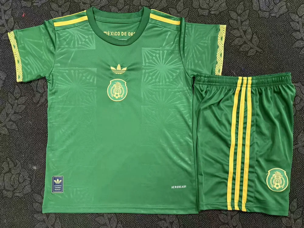 2025/2026 منتخب المكسيك إصدار خاص أخضر قميص كرة قدم جودة تايلاندية مقاس أطفال — main view