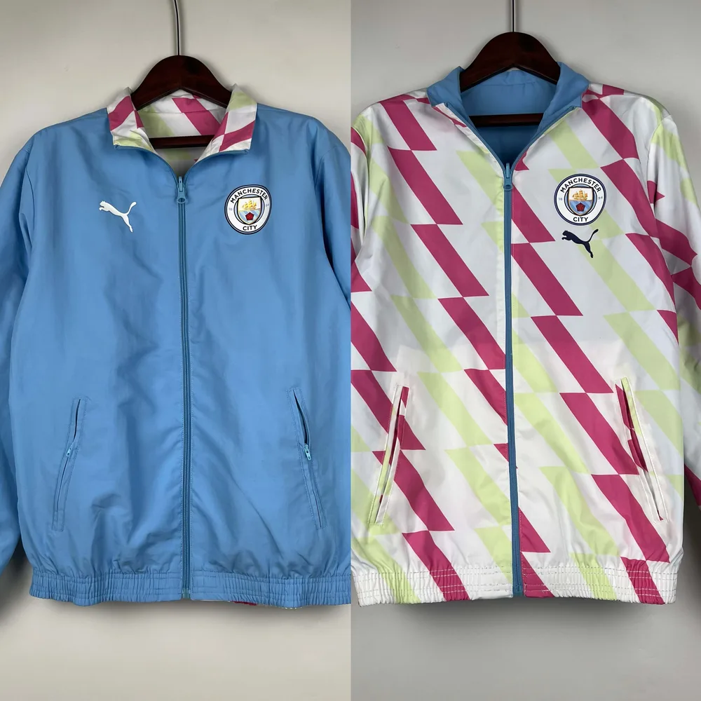 Camiseta de Fútbol Cortavientos Reversible Azul Manchester City 2023/2024  — main view