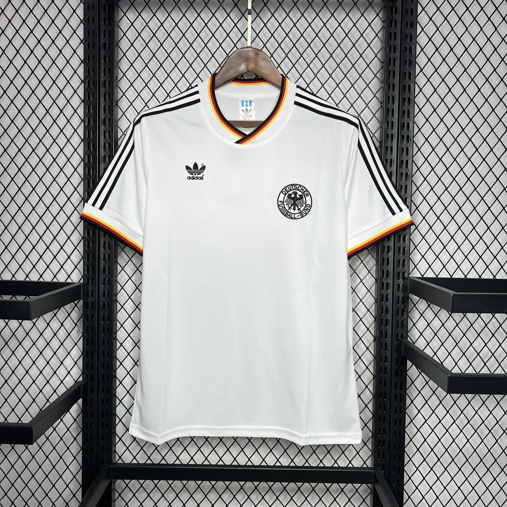 1986 Retro Soccer Jersey Germany Home — main view