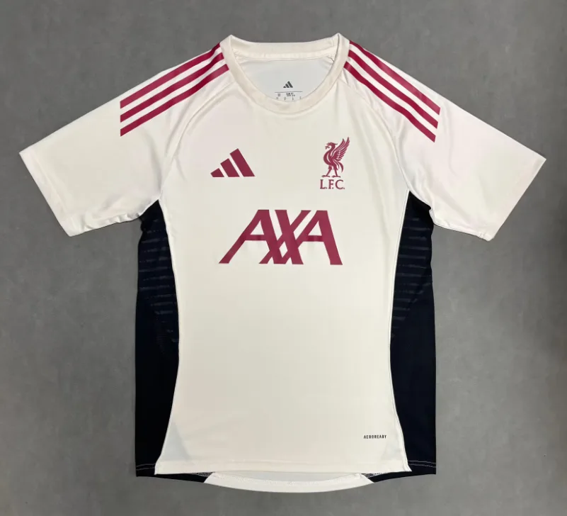 2025/2026 Liverpool Tenue d'Entraînement Blanc Cassé Maillot Football  — main view
