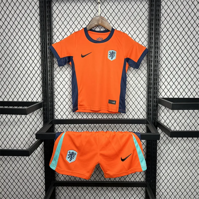 2024-2025 Niederlande Heim Fußballtrikot AAA fan-gradät Kindergröße — main view