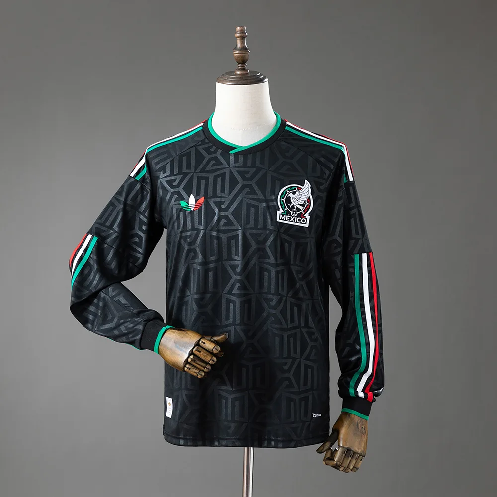 2026 Langarm Mexiko Nationalmannschaft Drittes Auswärts-Fußballtrikot AAA Fan-Qualität — main view
