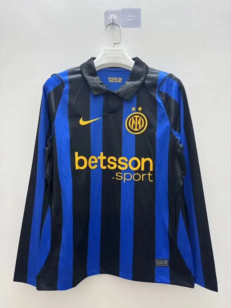 2026/2027 Long Sleeve Inter Milan Home Football Jersey Quality Thai — main view