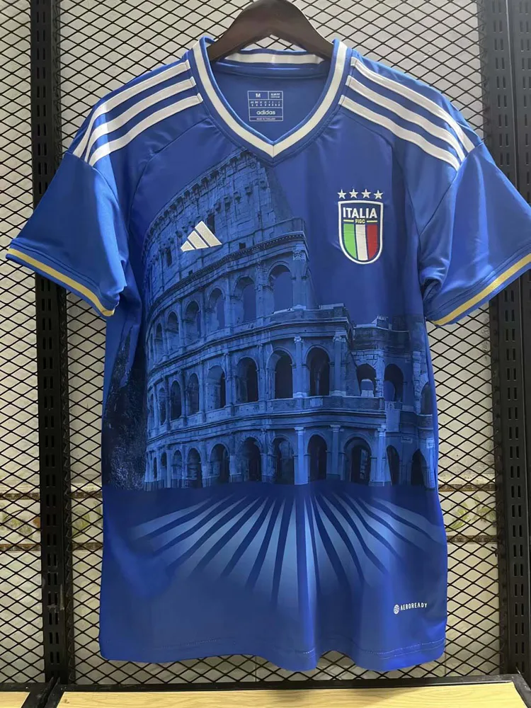 Camiseta de Fútbol Azul Edición Especial de Italia 2023/2024  — main view
