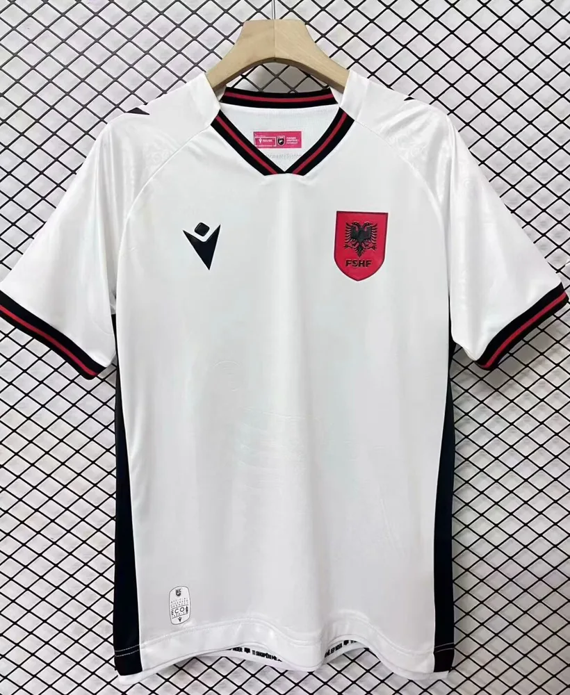 2025/2026 Albanien Drittes Auswärts Weiß Fußballtrikot  — main view