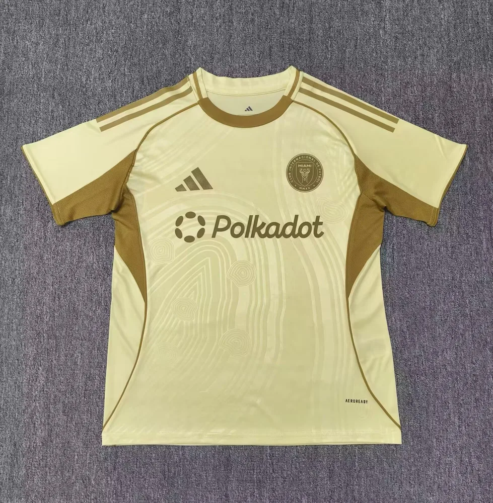 2025/2026 Inter Miami Training clothes Yellow Football Jersey  — main view