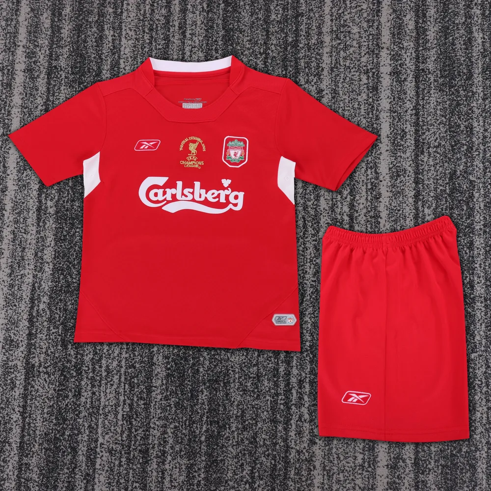 2004-2005 Retro Liverpool Heim Trikot AAA fan-gradät Kindergröße — main view