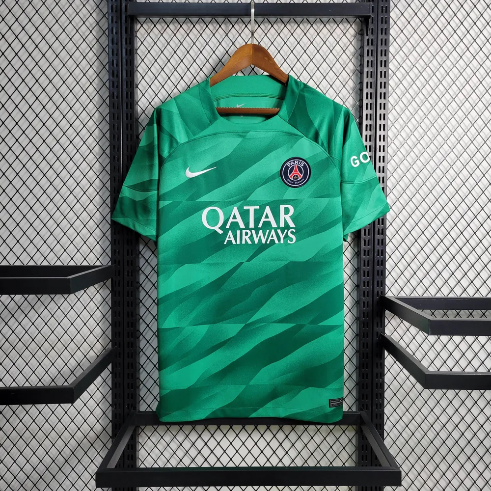 2023/2024 Psg Paris Saint-Germain Goalkeeper Green Football Shirt — main view