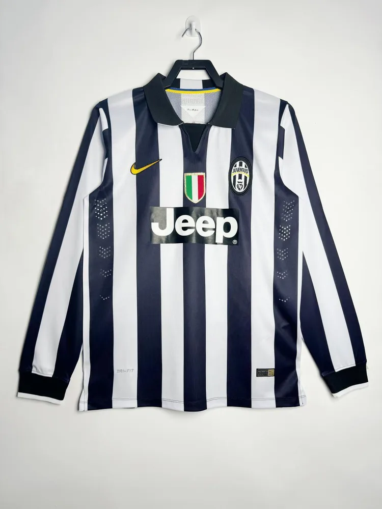 قميص كرة قدم ريترو Juventus المنزلي بأكمام طويلة 2014/2015 جودة تايلاندية  — main view