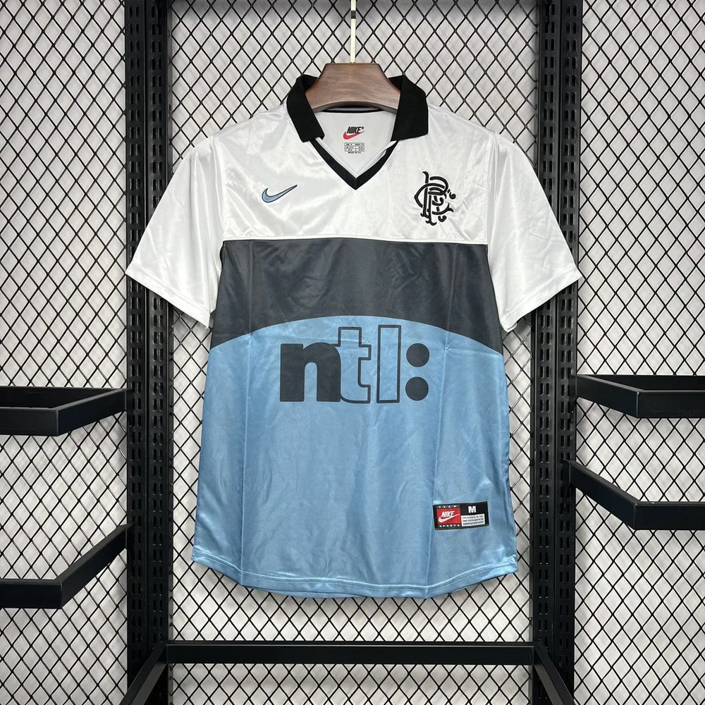 1999/2000 Rétro Rangers Maillot Extérieur Football  — main view