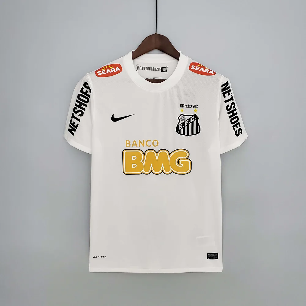 2012 Retro Santos Home Soccer Jersey  — main view