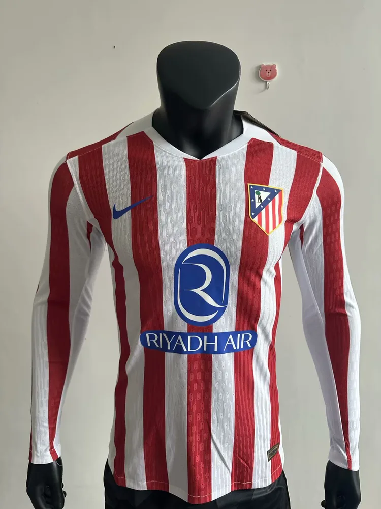 2025/2026 Player Version Atletico Madrid Home Long Sleeve  — main view