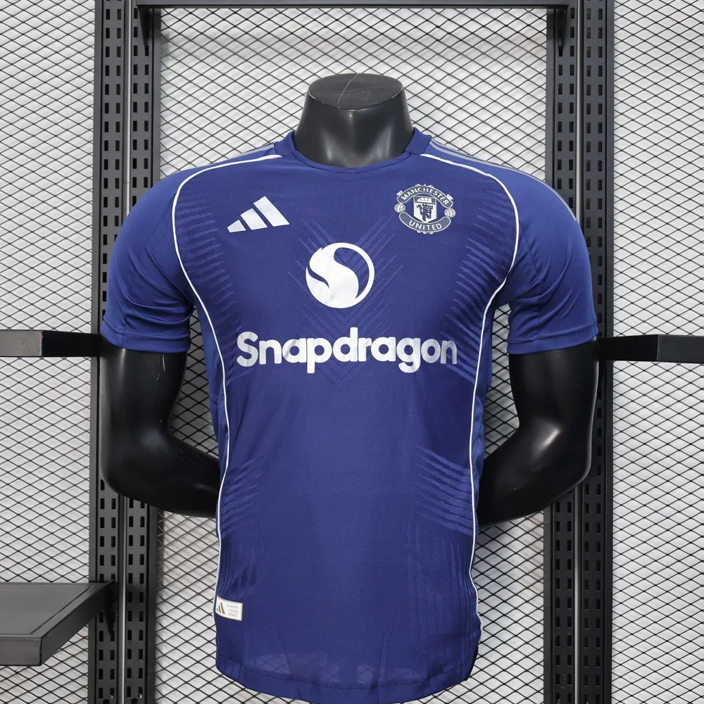 2025/2026 Player Version Manchester United Special Edition Blue And White Football Jersey  — main view