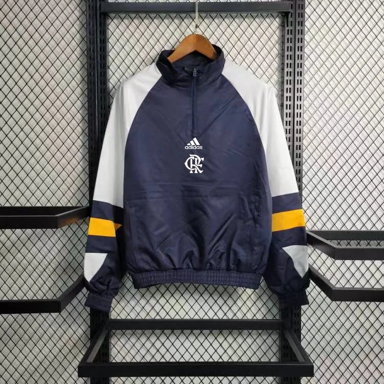 2023 Flamengo CasuaI Windbreaker(Navy-blue)Soccer Jersey  — main view