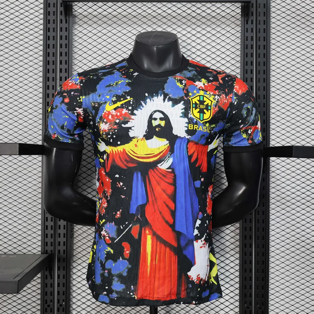 2025/2026 Spieler Version Brasilien Göttin Sternenhimmel Ausgabe Fußballtrikot  — main view
