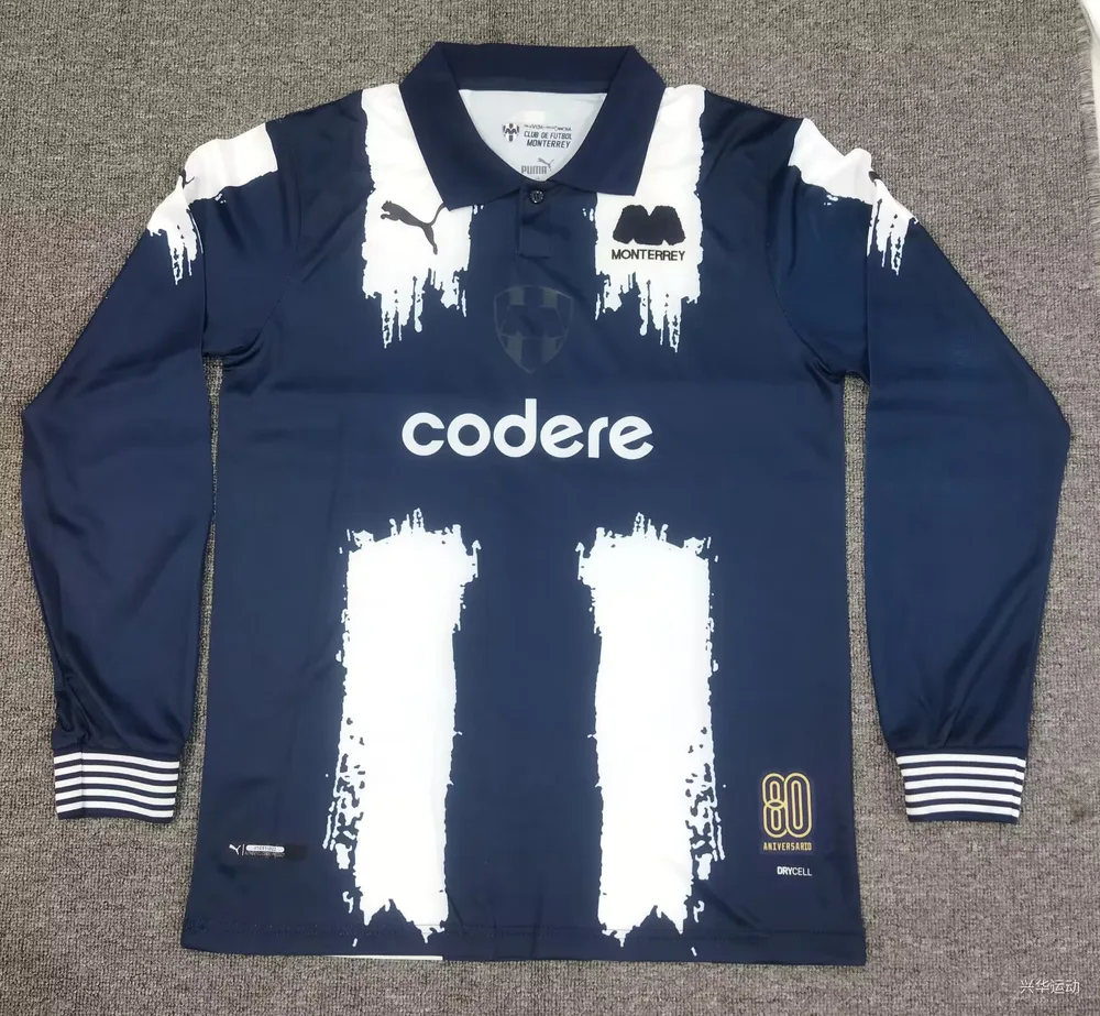 2025/2026 Manches Longues C.F.Monterrey 80e Anniversaire Édition Maillot de Football  — main view