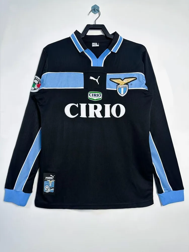 1998/1999 Retro Long Sleeve Lazio Away Soccer Jersey  — main view