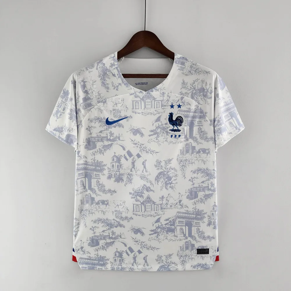 2022 FIFA-Weltmeisterschaft Frankreich Auswärts Fußballtrikot Weiß — main view