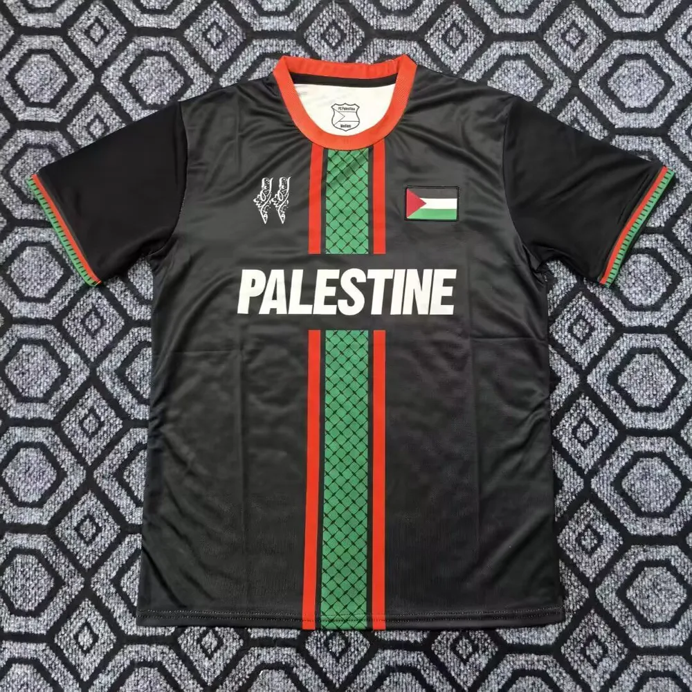 2025/2026 Palestine Black Football Shirt  — main view