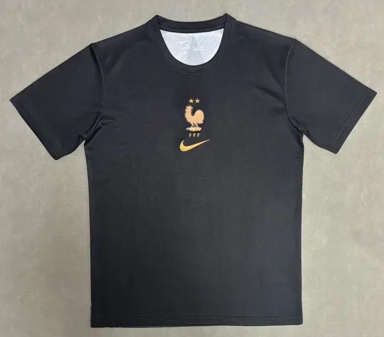 2026 France Goalkeeper Black Football Shirt   — main view