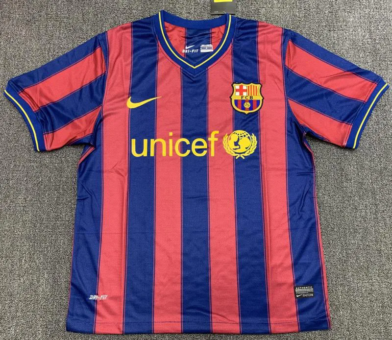 2009/2010 رجعي برشلونة قميص المنزل جودة تايلاندية — main view