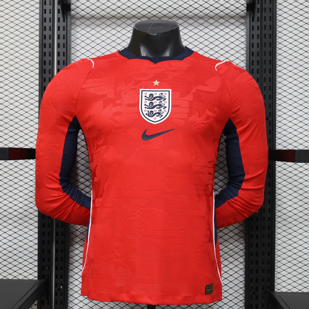 Camisa de Futebol Manga Longa Fora Inglaterra 2026 Versão Jogador AAA qualidade fã — main view