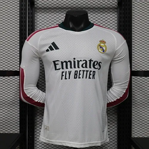 2026/2027 Long Sleeve Player Version Real Madrid Home Football Jersey   — main view