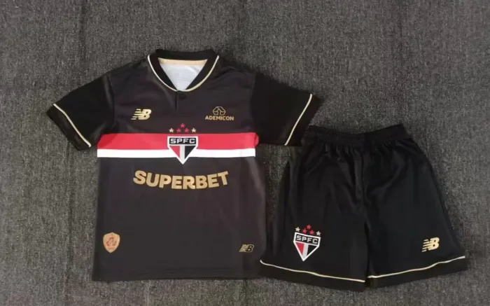 2025/2026 São Paulo Third Auswärts Fußballtrikot AAA fan-gradät Kindergröße — main view