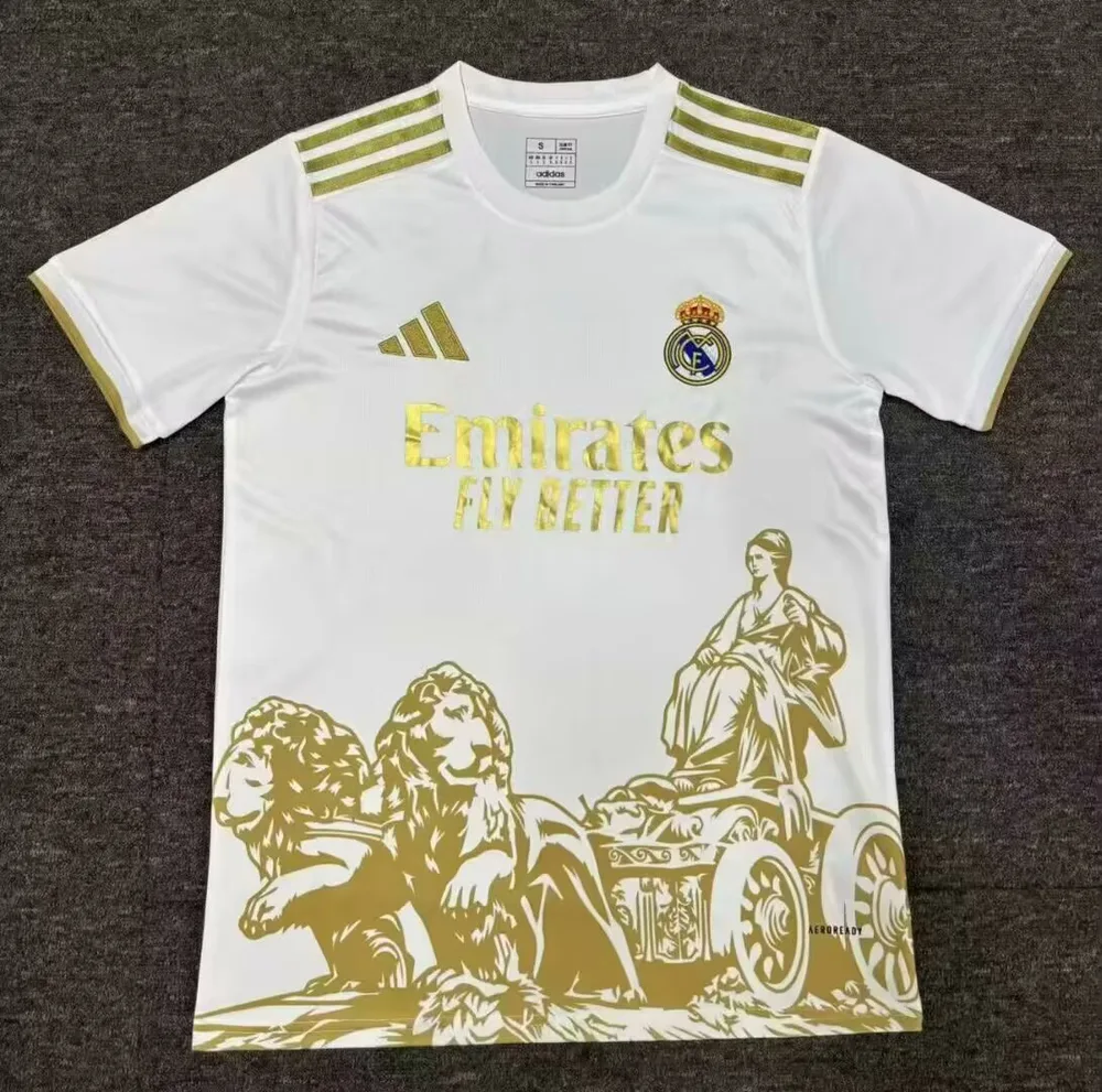 2025/2026 Real Madrid Edição Especial Dourado Jersey de Futebol  — main view