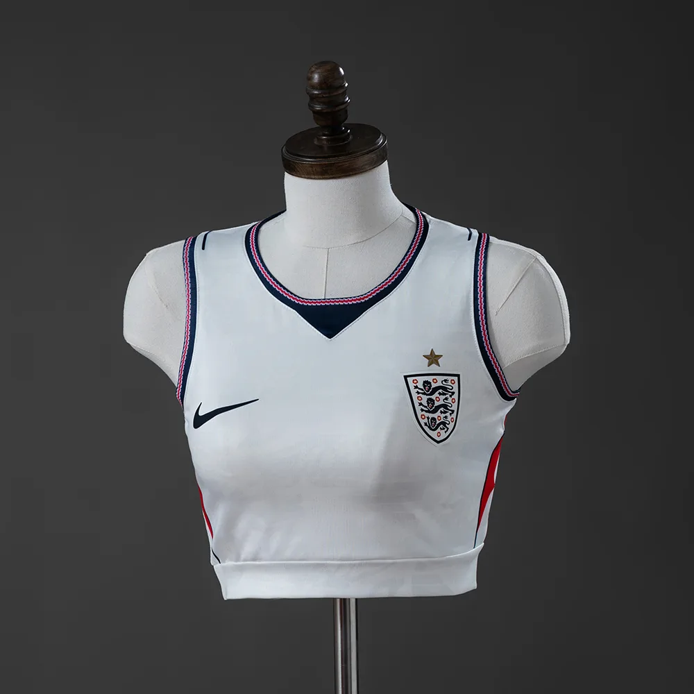 2026 England Home Women's Crop Top Style Vest — main view