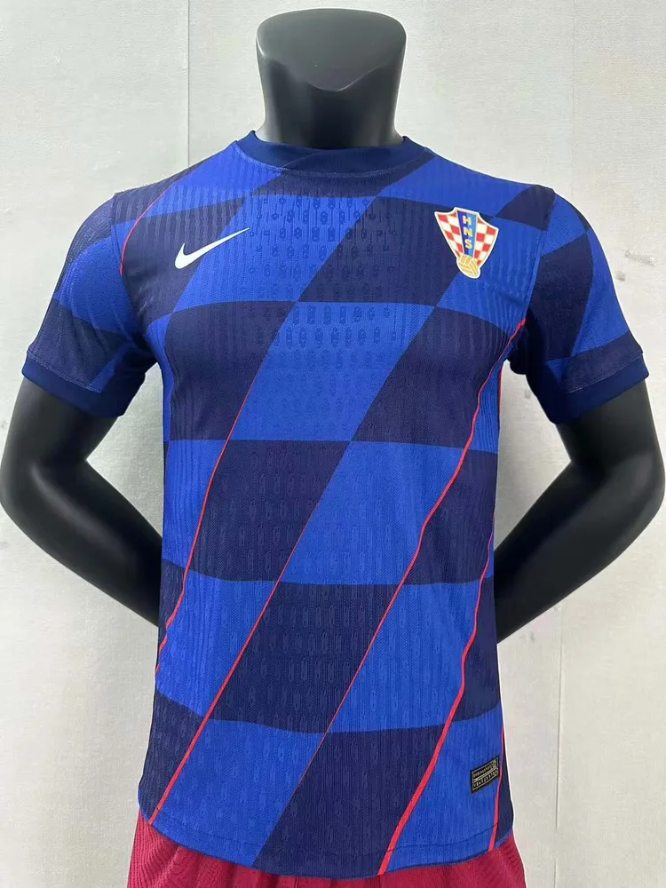 2024 Version Joueur Croatie Équipe Nationale Extérieur Maillot de Foot  — main view