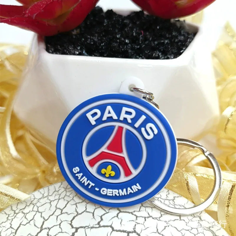 PSG Fan Football PVC Keychain — main view