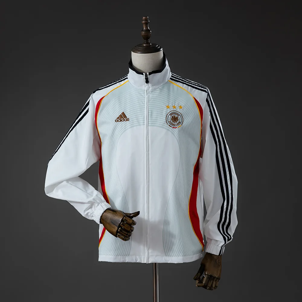 2025/2026 Alemania Chaqueta Retro Cortavientos-rayas Azules AAA Grado Aficionado — main view