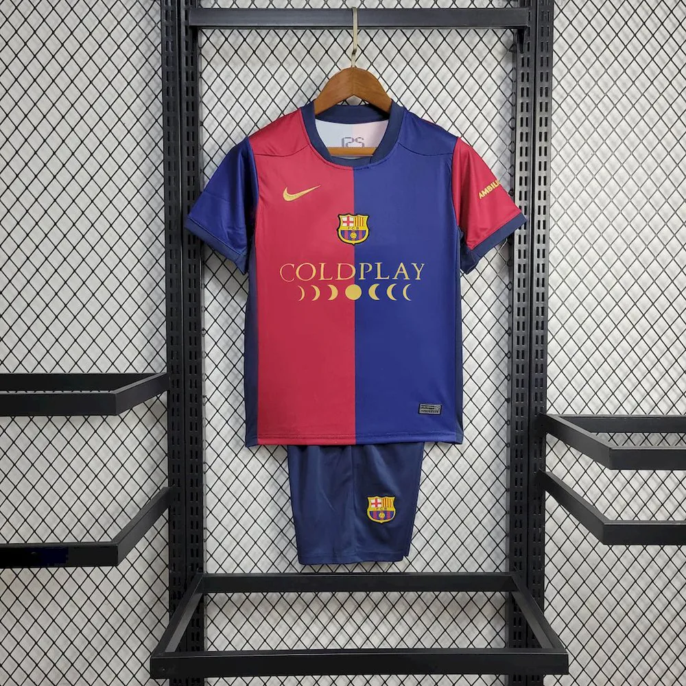 2024/2025 Barcelona Local Sponsor Coldplay Jersey  Kids Size — main view
