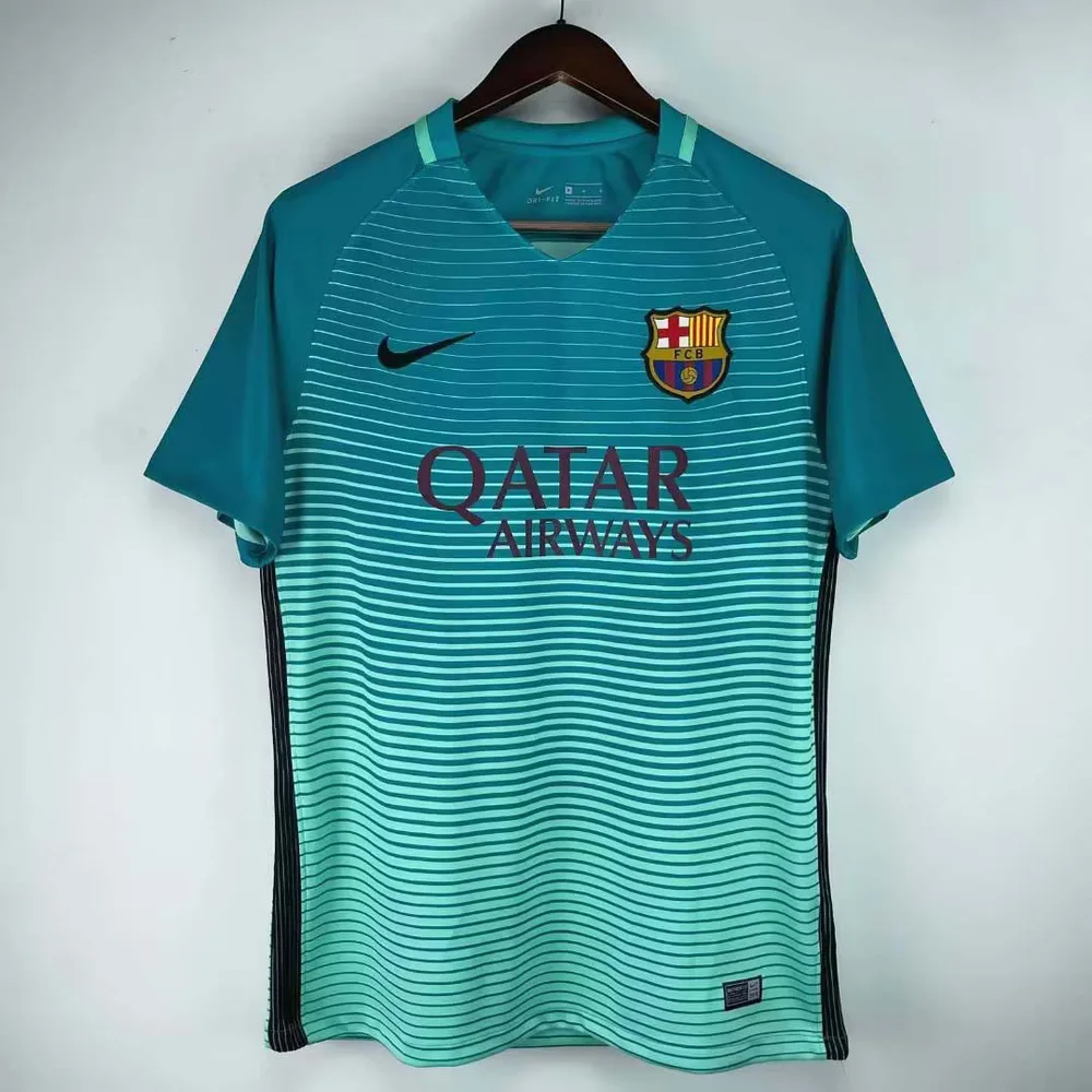 Camisa de Futebol Retro Barcelona Terceira Fora 2016/2017  — main view