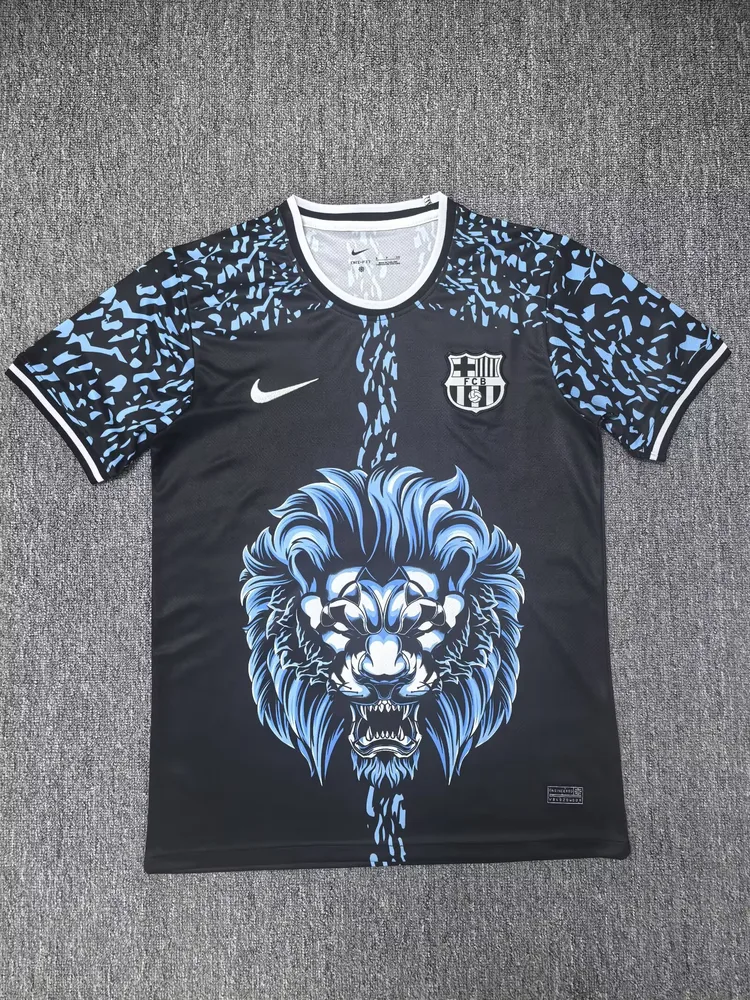 2025/2026 Barcelona Édition Spéciale Tête de Lion Bleu Maillot de Football  — main view