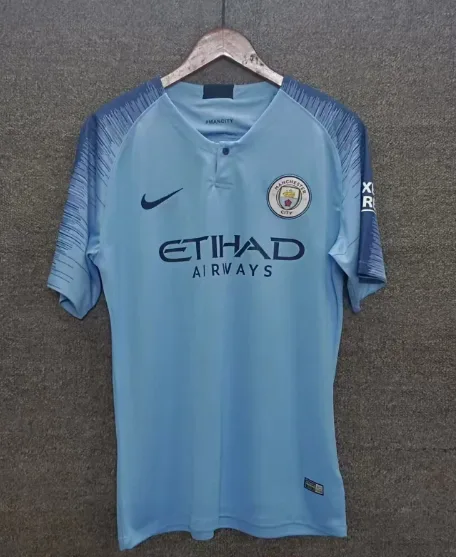 2018-2019 Retro Manchester City Camiseta Local  — main view