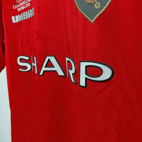1999/2000 Retro Manchester United Heim Fußballtrikot AAA fan-gradät — view 5