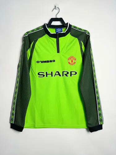 1998-1999 Retro Manga Larga Manchester United Portero Camiseta de Fútbol  — view 1