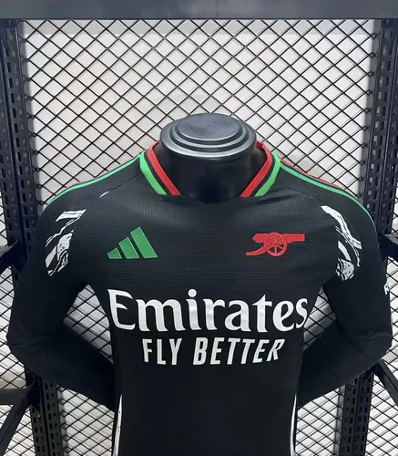 2024/2025 Long Sleeves Arsenal Away Player Version Football Shirt  — view 3