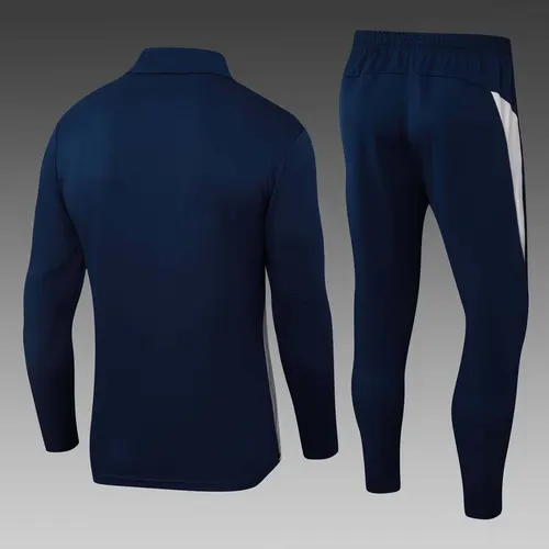 Conjunto de Treino Portugal Half-Pull Azul Real 2025 AAA Grau Fã — view 2